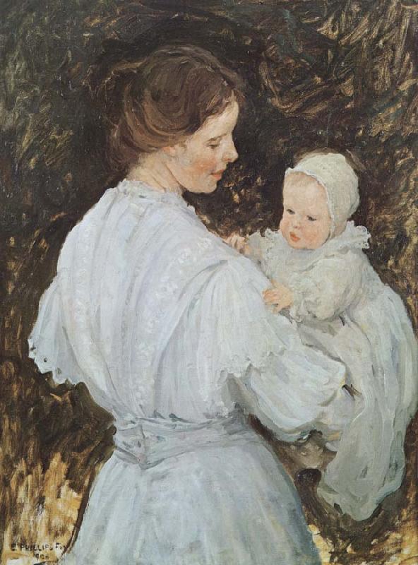 E.Phillips Fox Mother and child Sweden oil painting art